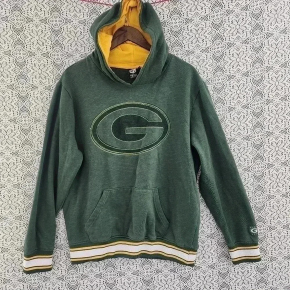 Green Bay Packers NFL Pullover Hoodie Men's Sweatshirt L Green - Picture 1 of 10